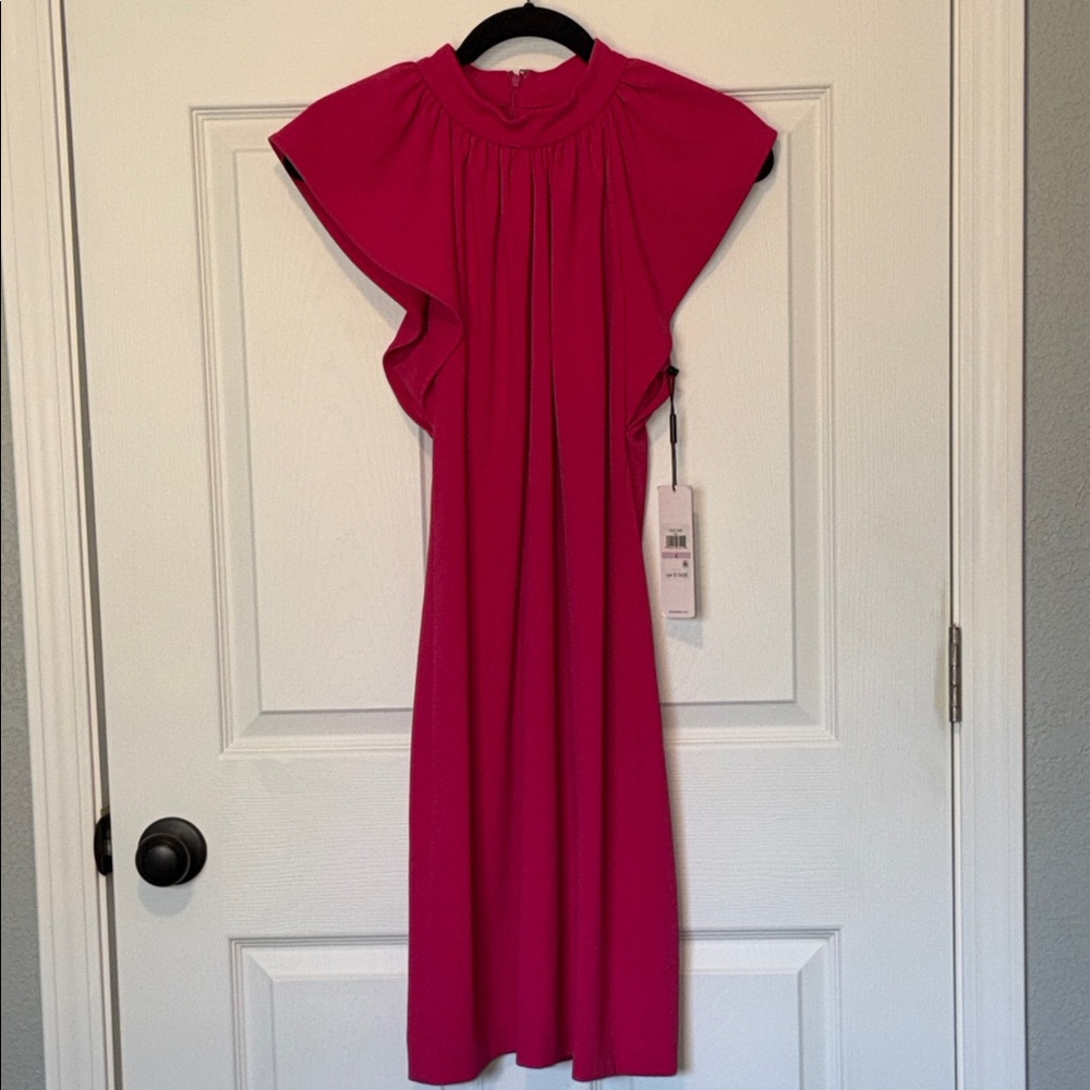 Calvin Klein Fuchsia Midi Dress